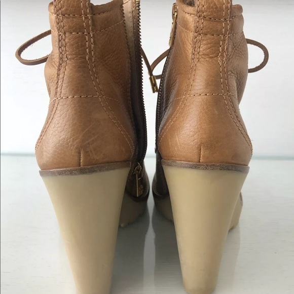 TORY BURCH ‼️ heeled lace-up booties worn once 😁 - Picture 4 of 8